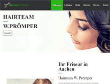 Tablet Screenshot of friseur-proemper-aachen.de